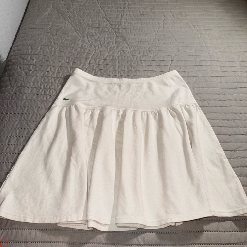 Lacoste Women's off white tennis/golf athletic Skirt size 36 (US Sz 4-6)